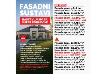 Fasadni sustavi TEXO i SIKA