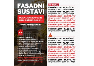 Fasadni sustavi TEXO i SIKA