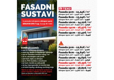 Fasadni sustavi TEXO i SIKA