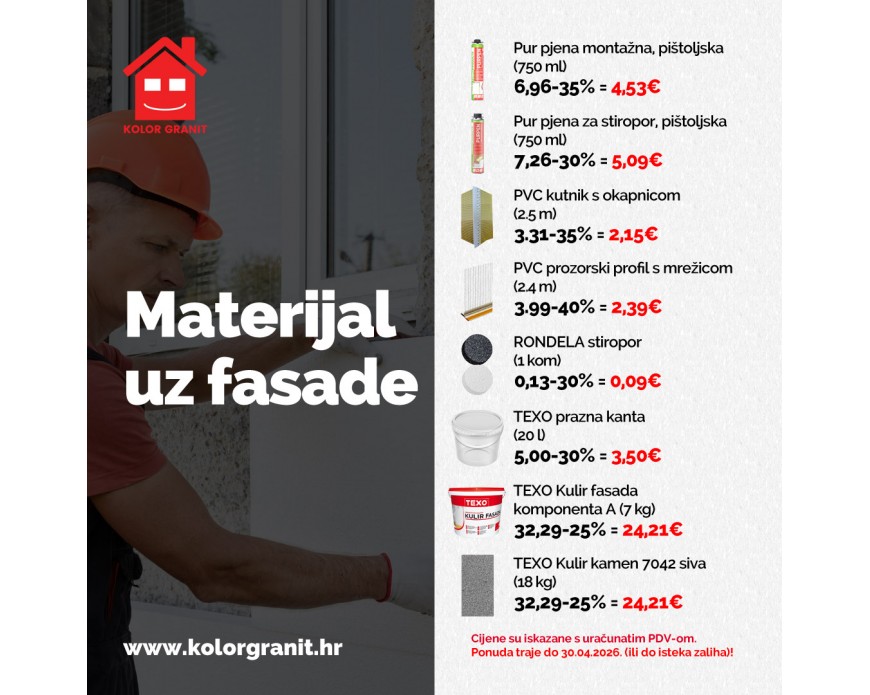 Materijali uz fasadu